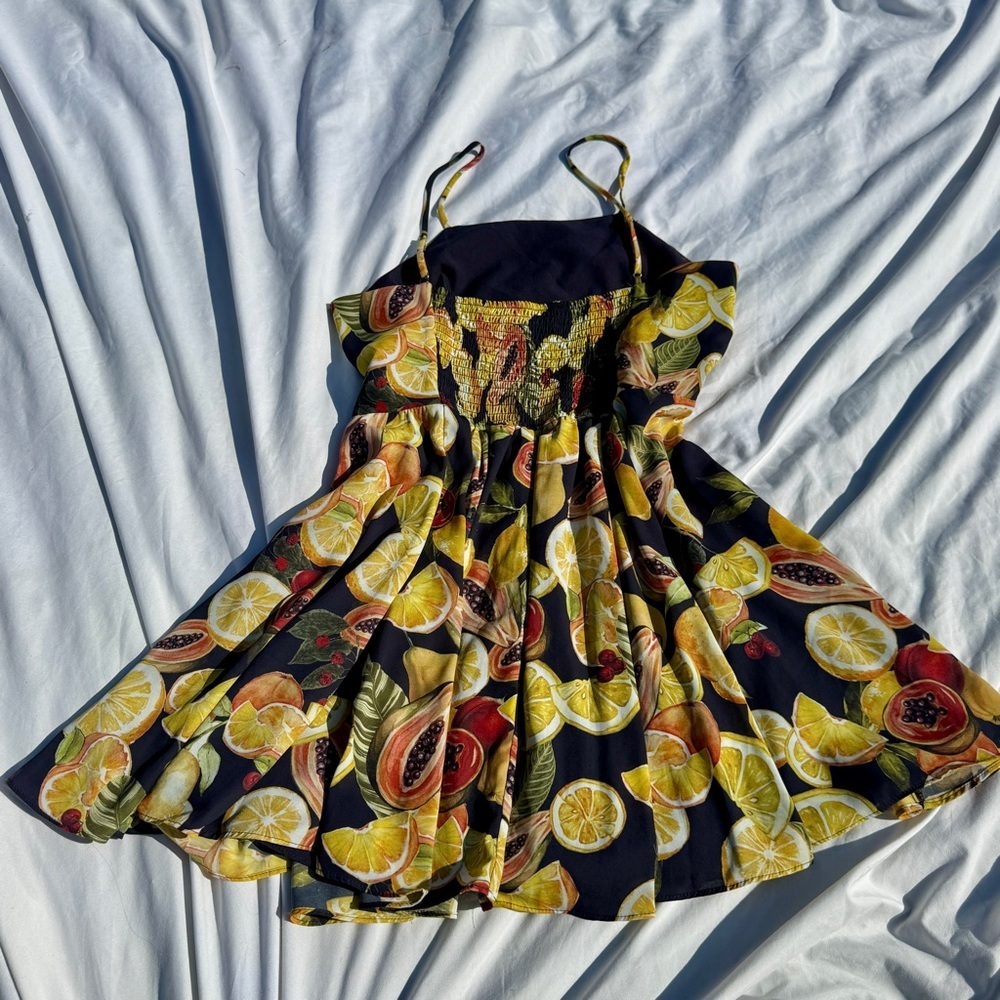 Gianni Bini Citrus Print Mini Dress 🍋🍒 - Picture 2 of 6